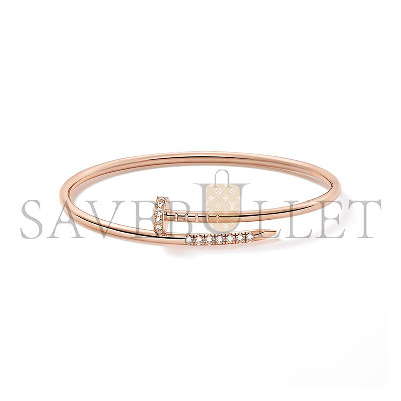 CARTIER JUSTE UN CLOU BRACELET, SMALL MODEL REVERSE-SET DIAMONDS CRB6091317